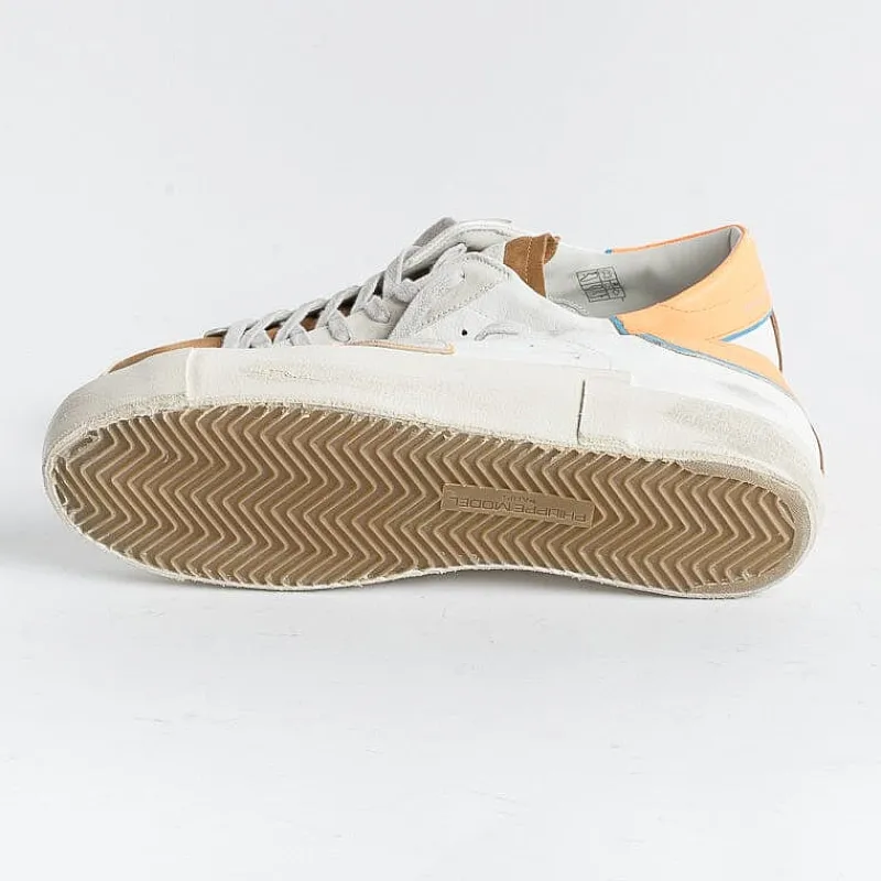 Philippe Model Paris Philippe Model - Sneakers Prlu Wx25 - Parisx - Arancione Cuoio<Collezione Scarpe Uomo Sneakers