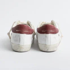 Philippe Model Paris Philippe Model - Sneakers Prlu Vp17- Parisx - Bianco Bordeaux<Collezione Scarpe Uomo Sneakers
