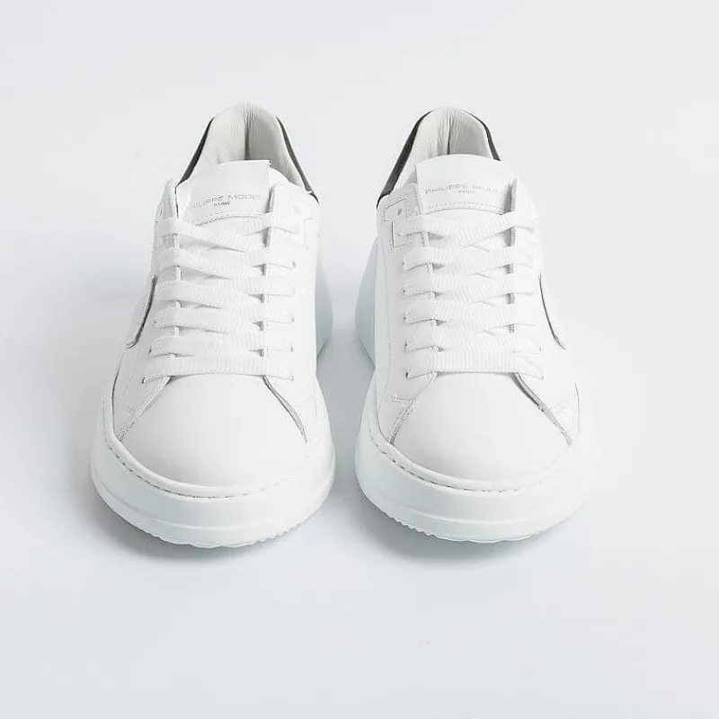 Philippe Model Paris Philippe Model - Sneakers Bjld V010 - Tres Temple - Bianco Nero<Collezione Scarpe Donna Sneakers