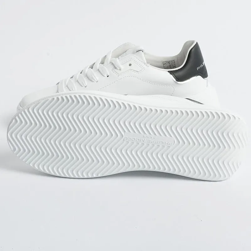 Philippe Model Paris Philippe Model - Sneakers Bjld V010 - Tres Temple - Bianco Nero<Collezione Scarpe Donna Sneakers