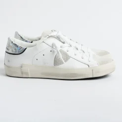 Philippe Model Paris Philippe Model - Sneakers Prld Vpg1 - Parisx - Stampa Reptile Argento<Collezione Scarpe Donna Sneakers