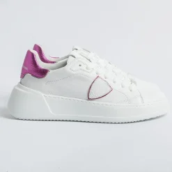 Philippe Model Paris Philippe Model - Sneakers Bjld Wm01 - Tres Temple - Bianco Fucsia<Collezione Scarpe Donna Sneakers
