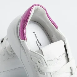 Philippe Model Paris Philippe Model - Sneakers Bjld Wm01 - Tres Temple - Bianco Fucsia<Collezione Scarpe Donna Sneakers