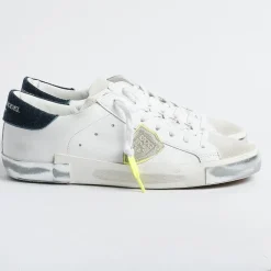 Philippe Model Paris Philippe Model - Sneakers Prlu Vll1 - Parisx - Bianco Blu<Collezione Scarpe Uomo Sneakers