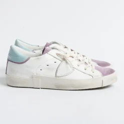 Philippe Model Paris Philippe Model - Sneakers Prld Wx26 - Parisx - Blanc Violet<Collezione Scarpe Donna Sneakers