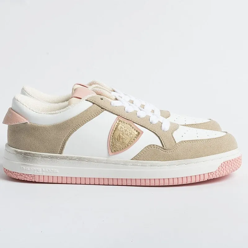 Philippe Model Paris Philippe Model -Sneakers Lyld Cx33 - Lyon - Rosa Beige<Collezione Scarpe Donna Sneakers