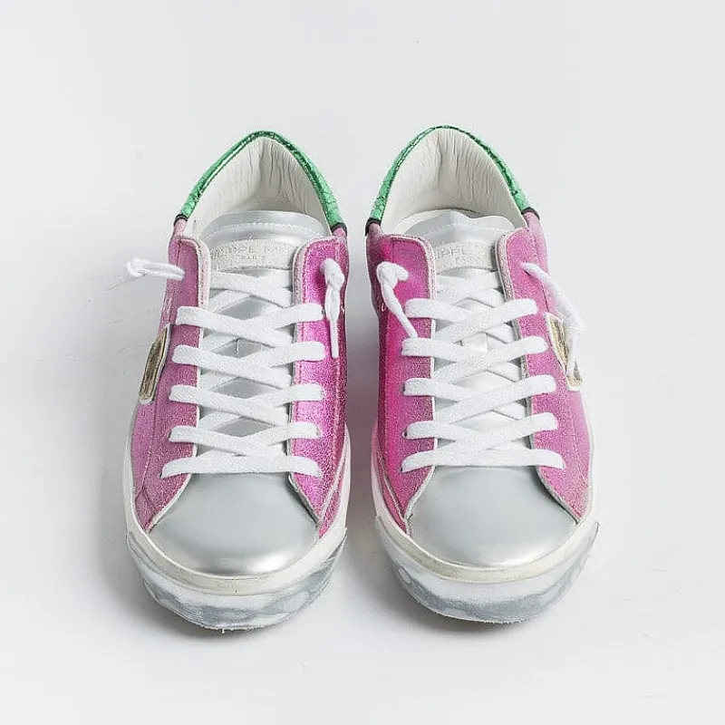 Philippe Model Paris Philippe Model -Sneakers Prld Mm01 - Parisx - Metal Fucsia<Collezione Scarpe Donna Sneakers
