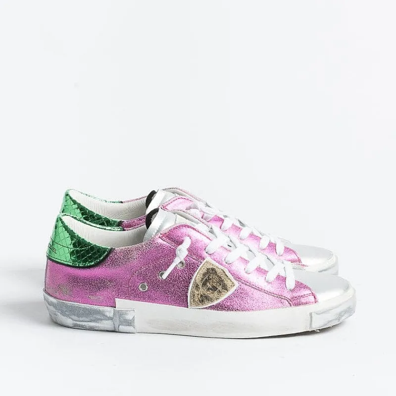 Philippe Model Paris Philippe Model -Sneakers Prld Mm01 - Parisx - Metal Fucsia<Collezione Scarpe Donna Sneakers