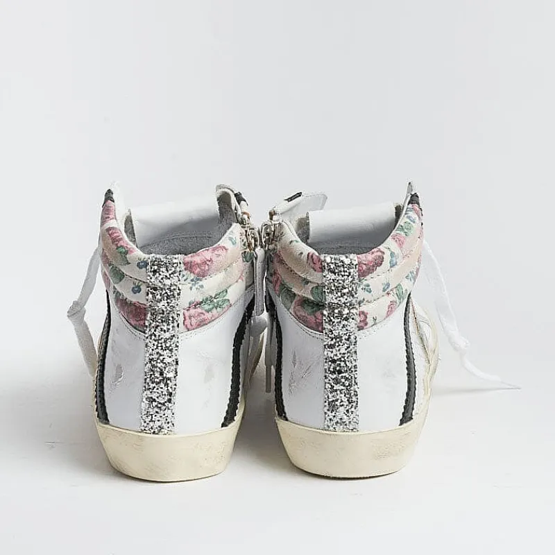 Philippe Model Paris Philippe Model -Sneakers Prhd Vfg1 - Paris High - Bianco Fleurs<Collezione Scarpe Donna Sneakers