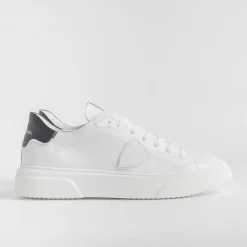 Philippe Model Paris Philippe Model -Sneakers Temple - Btlu V007 - Bianco Nero<Collezione Scarpe Uomo Sneakers