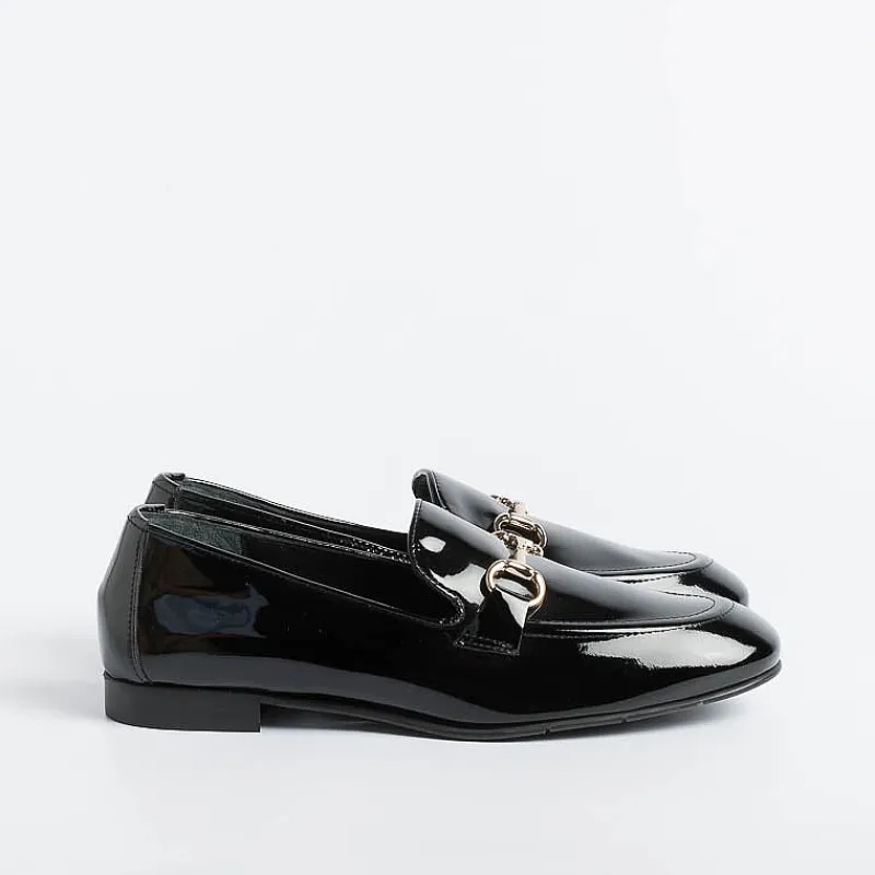 POESIE VENEZIANE - Mocassino - Jja65 - Vernice Nero<Collezione Scarpe Donna Mocassini