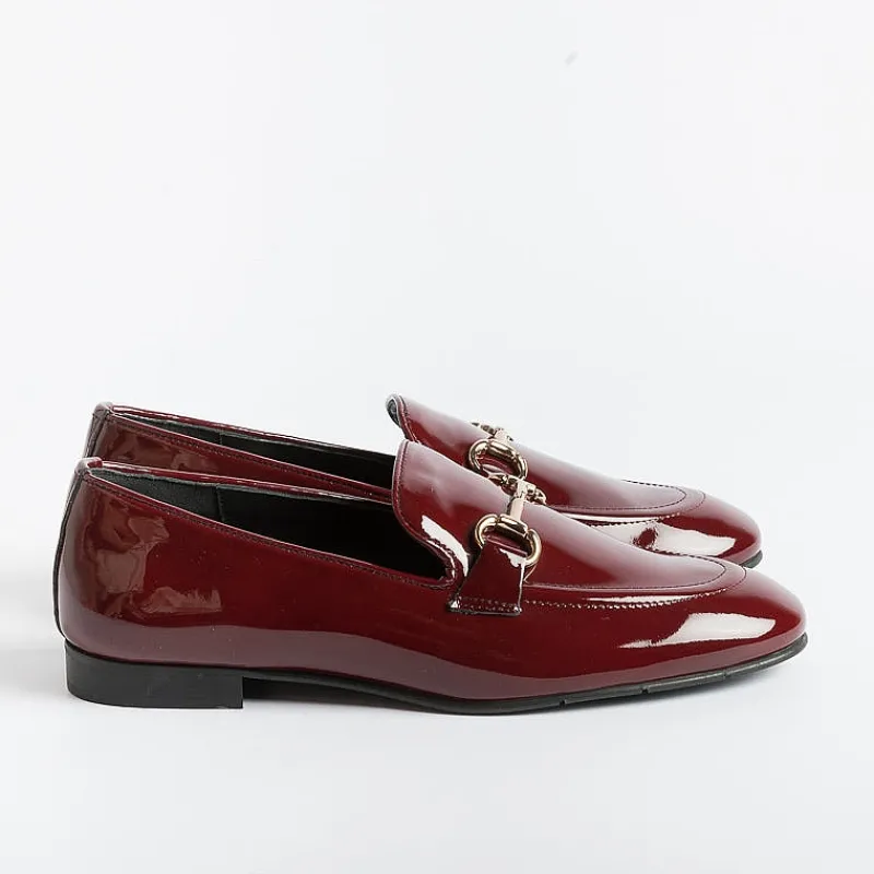 POESIE VENEZIANE - Mocassino - Jja65 - Vernice Bordeaux<Collezione Scarpe Donna Mocassini