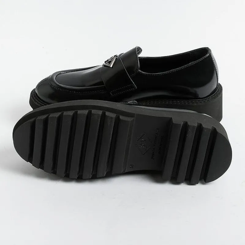 POESIE VENEZIANE - Mocassino -Fsl23 - Abrasivato Nero<Collezione Scarpe Donna Mocassini