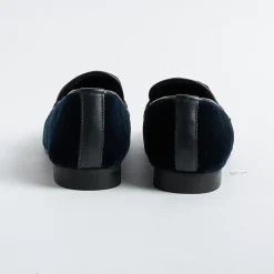 POESIE VENEZIANE - Mocassino - Jja65 - Velluto Bluette<Collezione Scarpe Donna Mocassini
