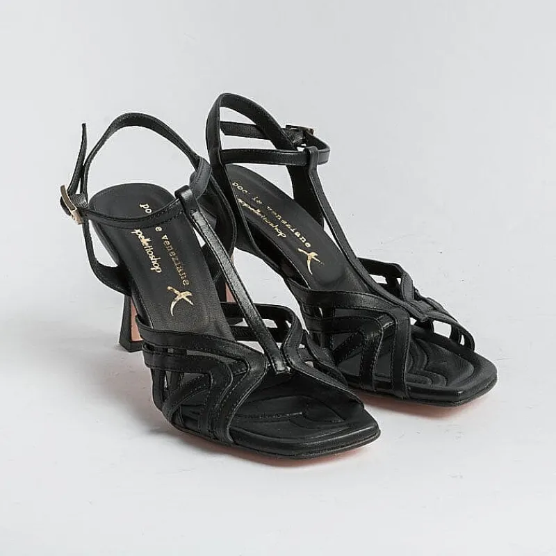 POESIE VENEZIANE - Sandali Con Tacco -B80 - Nero<Collezione Scarpe Donna Sandali Con Tacco