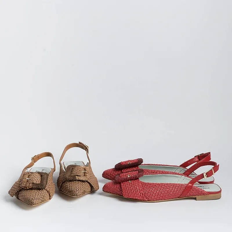 POESIE VENEZIANE - Sling Back - Apataki - Df32 - Rosso<Collezione Scarpe Donna Sling Back