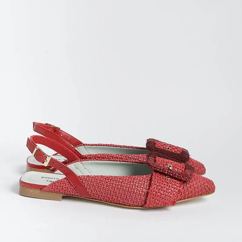 POESIE VENEZIANE - Sling Back - Apataki - Df32 - Rosso<Collezione Scarpe Donna Sling Back