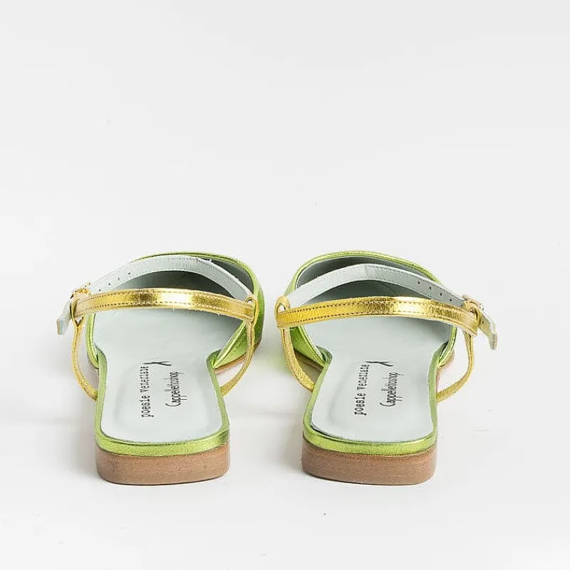 POESIE VENEZIANE - Sling Back - Df34 - Laminato Lime<Collezione Scarpe Donna Sling Back