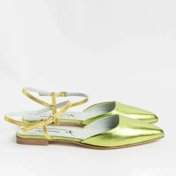 POESIE VENEZIANE - Sling Back - Df34 - Laminato Lime<Collezione Scarpe Donna Sling Back