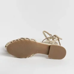 PONS QUINTANA - Sandali Bassi Elba 10308 - Platino<Collezione Scarpe Donna Sandali Bassi