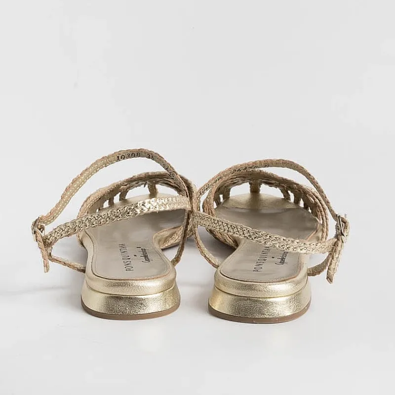 PONS QUINTANA - Sandali Bassi Elba 10308 - Platino<Collezione Scarpe Donna Sandali Bassi