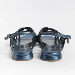 PONS QUINTANA - Sandali Bassi Elba 10302 - Azzurro<Collezione Scarpe Donna Sandali Bassi