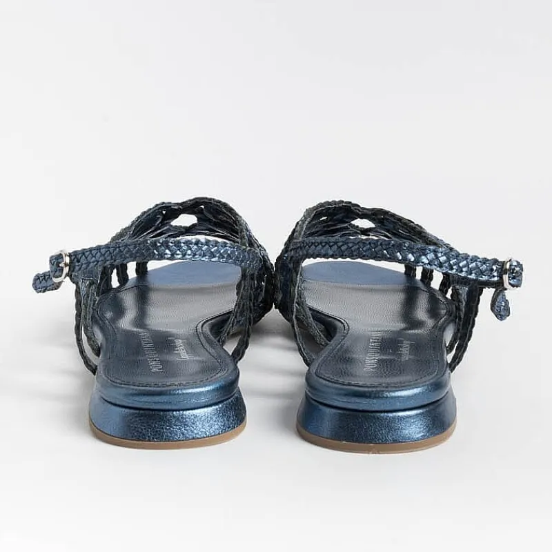 PONS QUINTANA - Sandali Bassi Elba 10302 - Azzurro<Collezione Scarpe Donna Sandali Bassi