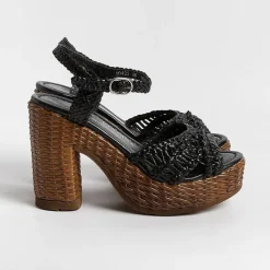PONS QUINTANA - Sandali Con Tacco- Cannes - 10425 - Nero<Collezione Scarpe Donna Sandali Con Tacco
