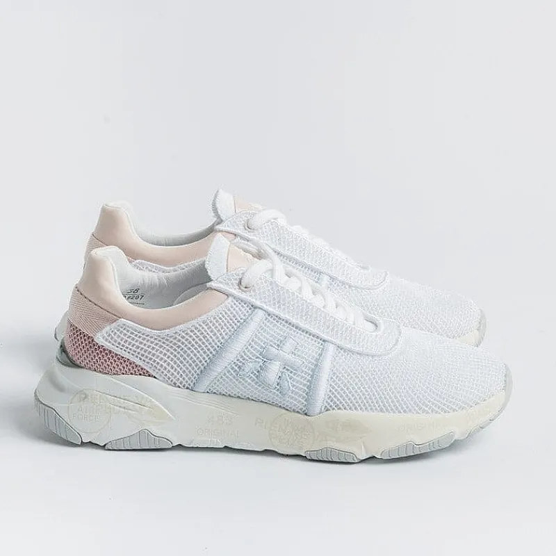 Premiata - Sneakers - Buff 6207 - Bianco Rosa<Collezione Scarpe Donna Sneakers