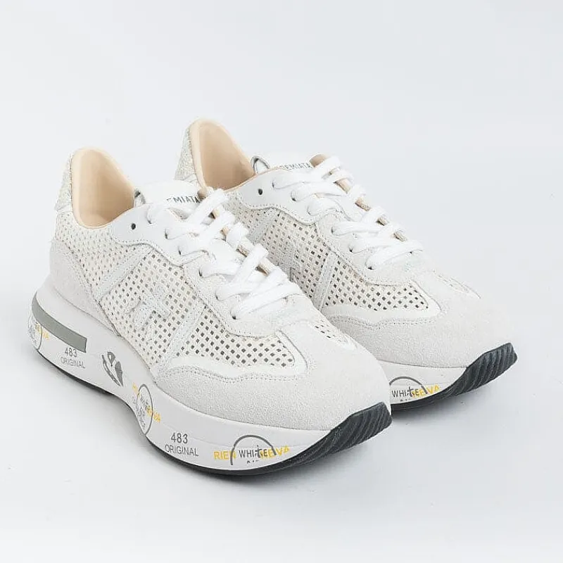 Premiata - Sneakers - Cassie 6341 - Bianco Forato<Collezione Scarpe Donna Sneakers