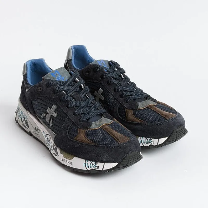 Premiata - Collezione Uomo Premiata - Sneakers - Mase 6423 - Blu Marrone<Collezione Scarpe Uomo Sneakers