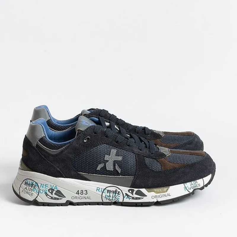 Premiata - Collezione Uomo Premiata - Sneakers - Mase 6423 - Blu Marrone<Collezione Scarpe Uomo Sneakers