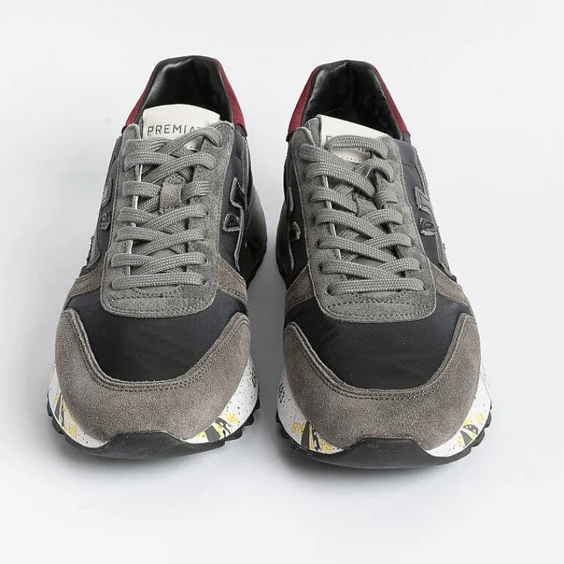 Premiata - Collezione Uomo Premiata - Sneakers - Mick 6420 - Grigio Nero Rosso<Collezione Scarpe Uomo Sneakers