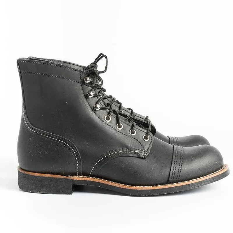 Red Wing Shoes Red Wing - Polacco 8084 - Iron Ranger - Black<Collezione Scarpe Uomo Anfibi