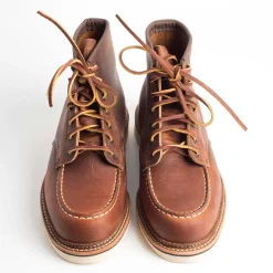 Red Wing Shoes - Polacco Classic Moc Toe 1907 - Rough Copper<Collezione Scarpe Uomo Polacchi