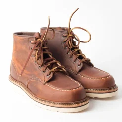 Red Wing Shoes - Polacco Classic Moc Toe 1907 - Rough Copper<Collezione Scarpe Uomo Polacchi