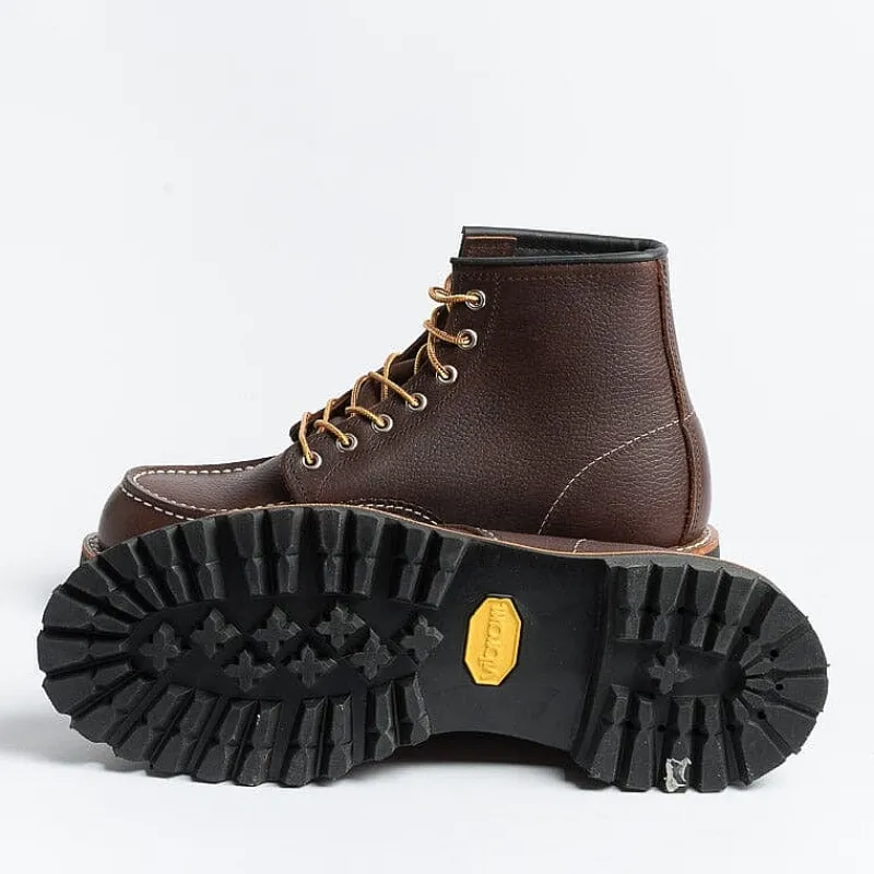 Red Wing Shoes - Polacco Moc Toe 8146 - Brown<Collezione Scarpe Uomo Polacchi