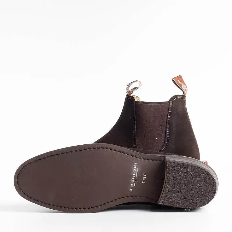 R.M. Williams - Collezione Donna R.M. Williams - Stivaletto Adelaide Rubber Sole - Suede Chocolate<Collezione Scarpe Donna Stivaletti