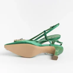Roberto Festa - Sling Back - Stefi - Seta Edera<Collezione Scarpe Donna Cerimonia - Scarpe E Pochette