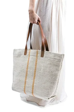 SACHET - Borsa A Spalla - 485 - Tessuto Beige Arancione<Collezione Borse Donna Borse A Spalla