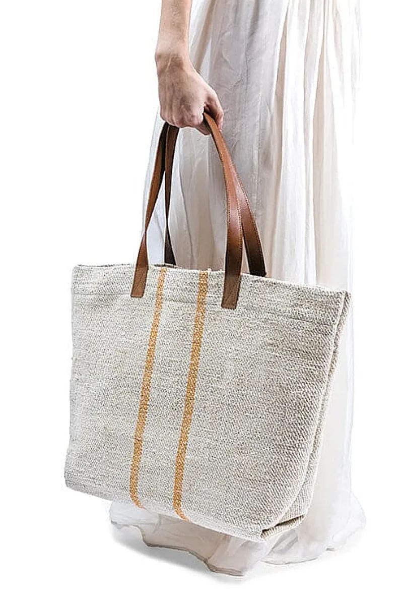 SACHET - Borsa A Spalla - 485 - Tessuto Beige Arancione<Collezione Borse Donna Borse A Spalla