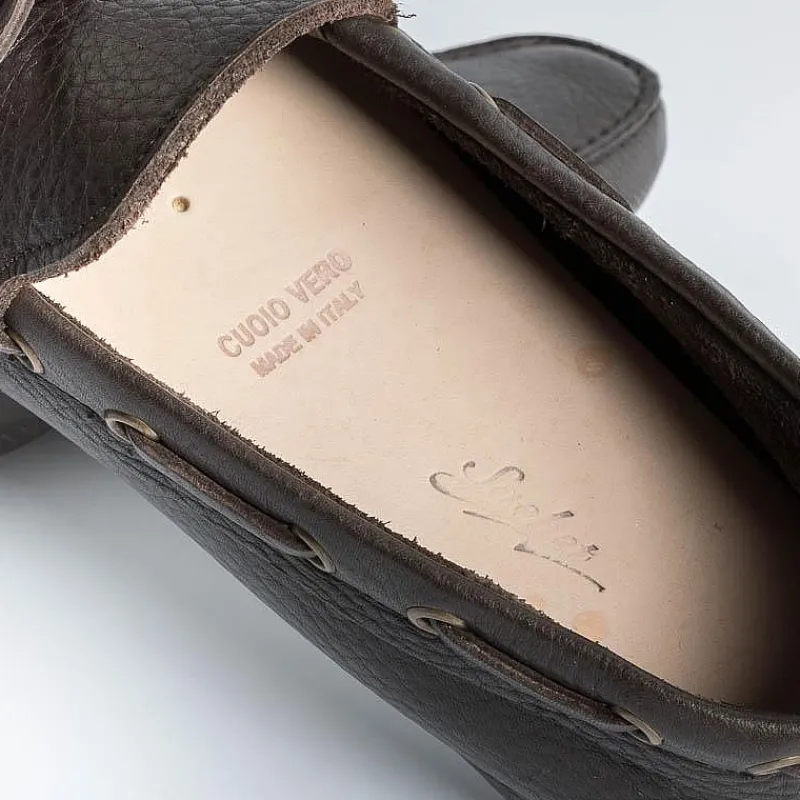 SACHET - Calzature Collezione Uomo Sachet - Mocassino 6070 Uomo - Pelle Bottalata T.Moro<Collezione Scarpe Uomo Mocassini