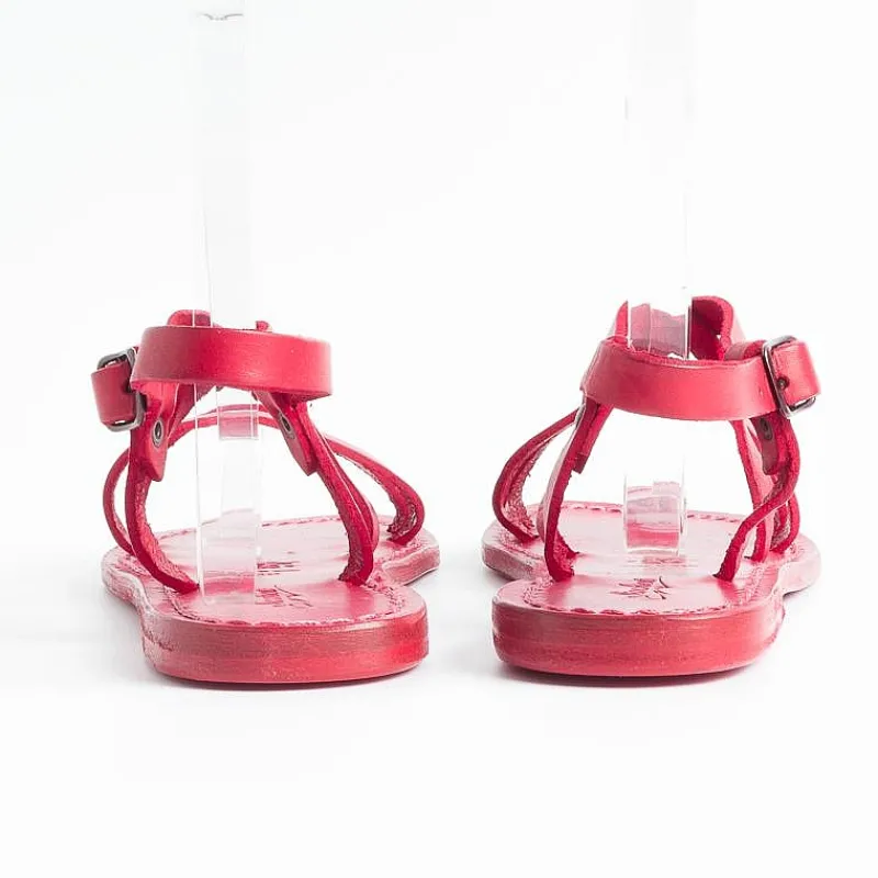 SACHET - Calzature Sachet - Sandali Bassi - Freetime - 531 Tuf - Rosso<Collezione Scarpe Donna Sandali Bassi