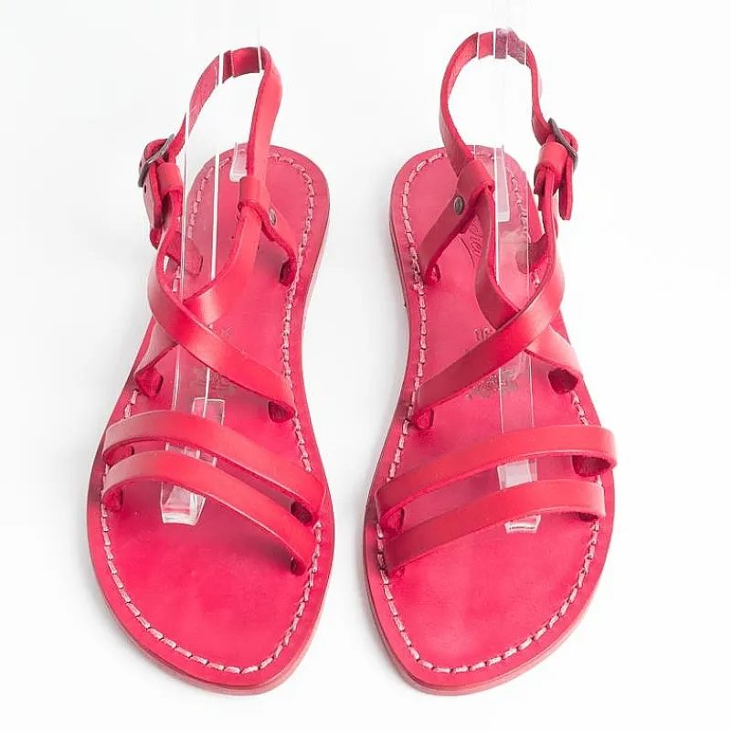 SACHET - Calzature Sachet - Sandali Bassi - Freetime - 531 Tuf - Rosso<Collezione Scarpe Donna Sandali Bassi