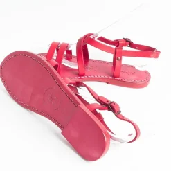 SACHET - Calzature Sachet - Sandali Bassi - Freetime - 531 Tuf - Rosso<Collezione Scarpe Donna Sandali Bassi
