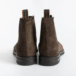 Santoni - Collezione Uomo Santoni - Beatles - 17838 - Camoscio Brown<Collezione Scarpe Uomo Polacchi
