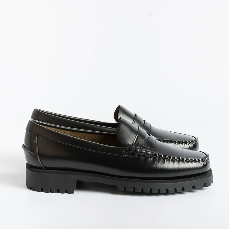 Sebago - Mocassino - Dan Lug W - 7002Ij0 - Nero<Collezione Scarpe Donna Mocassini