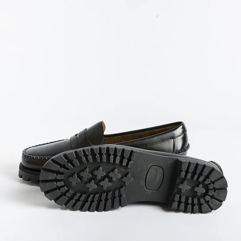 Sebago - Mocassino - Dan Lug W - 7002Ij0 - Nero<Collezione Scarpe Donna Mocassini