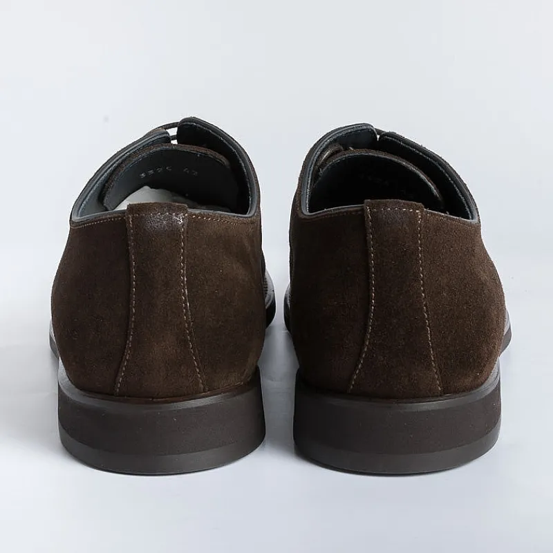 SEBOY'S - Derby - 3325 - Camoscio Testa Di Moro<Collezione Scarpe Uomo Allacciate