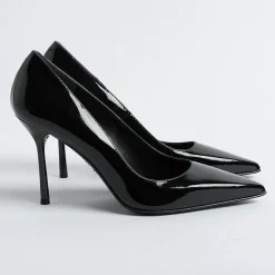 SERGIO LEVANTESI - Decollete - Musa - Paint Nero<Collezione Scarpe Donna Decollete